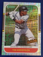 2021 Donruss Highlights Tim Anderson Chicago White Sox Vector Parallel HI7