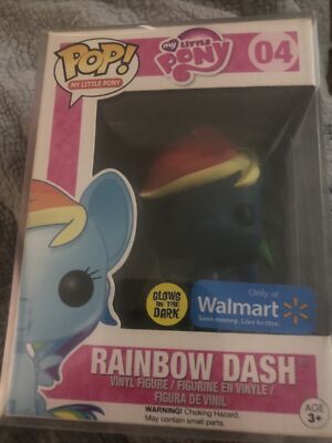 Funko Pop My Little Pony Rainbow Dash #04 Walmart Exclusive Glow in the Dark