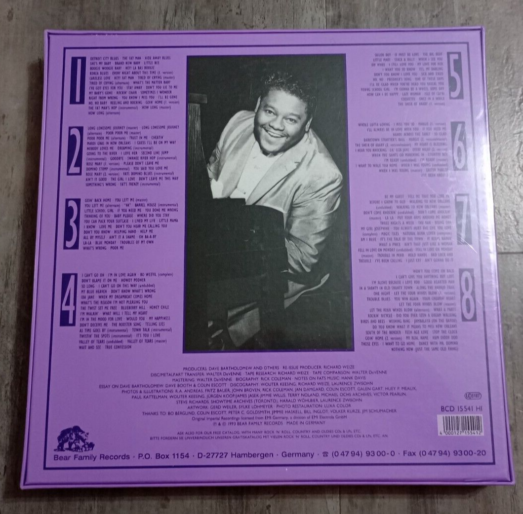 Fats Domino ‎– Out Of New Orleans (1993) 8 CD Box Set Bear Family