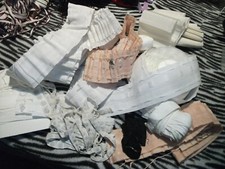 lotto cucito/creazioni/pizzi/bordi/centrini  vintage-