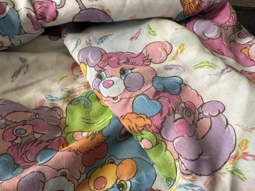 Vintage Popples 80's American Greetings Twin Flat Bed Sheet - Picture 6 of 8
