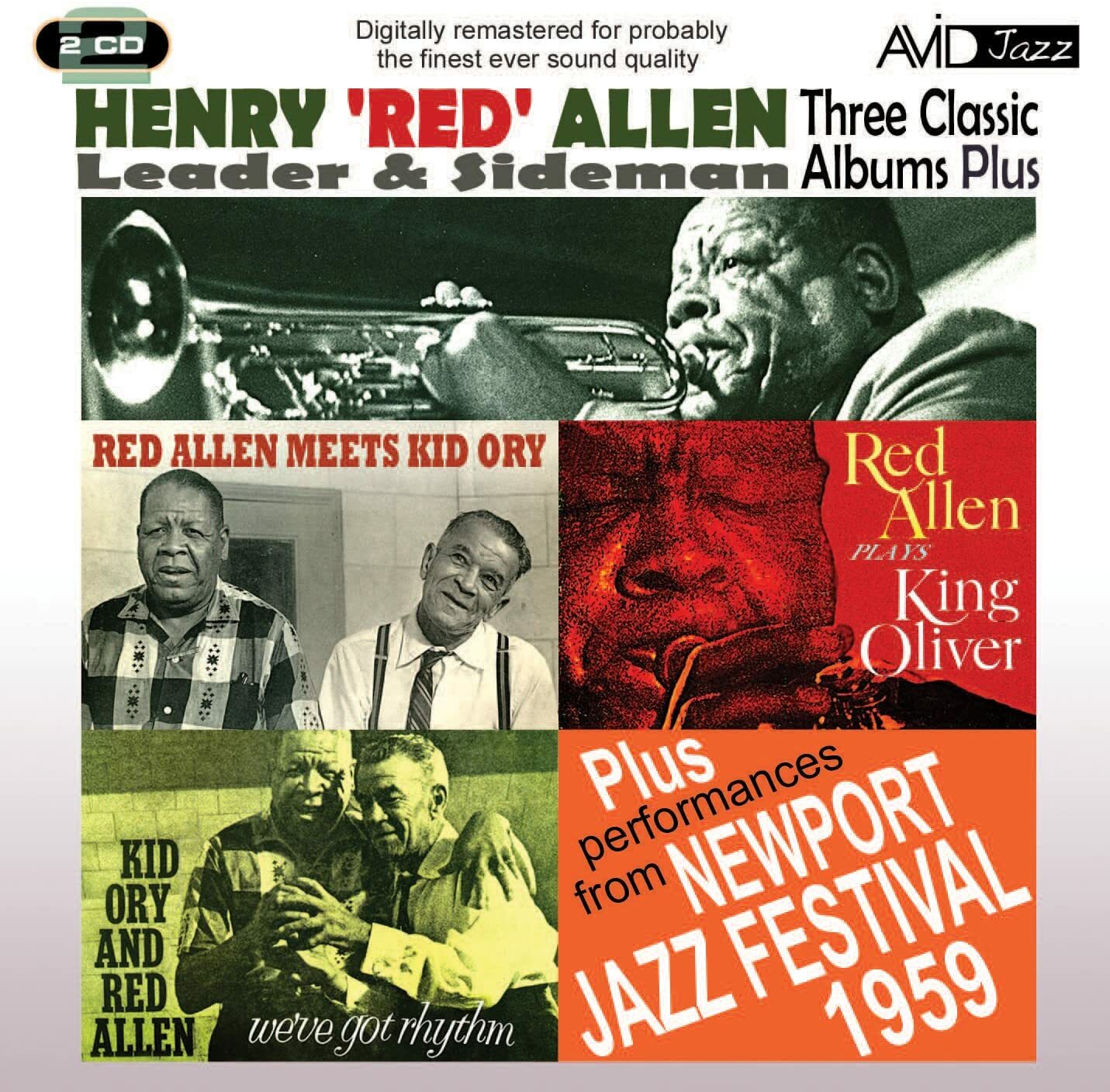 Henry 'Red' Allen Three Classic Albums Plus 2-CD NEW SEALED 2012 Remastered Jazz