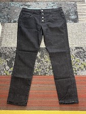 Judy Blue High Rise Button Fly Black Stretch Made in USA Size 2XL Style 8163