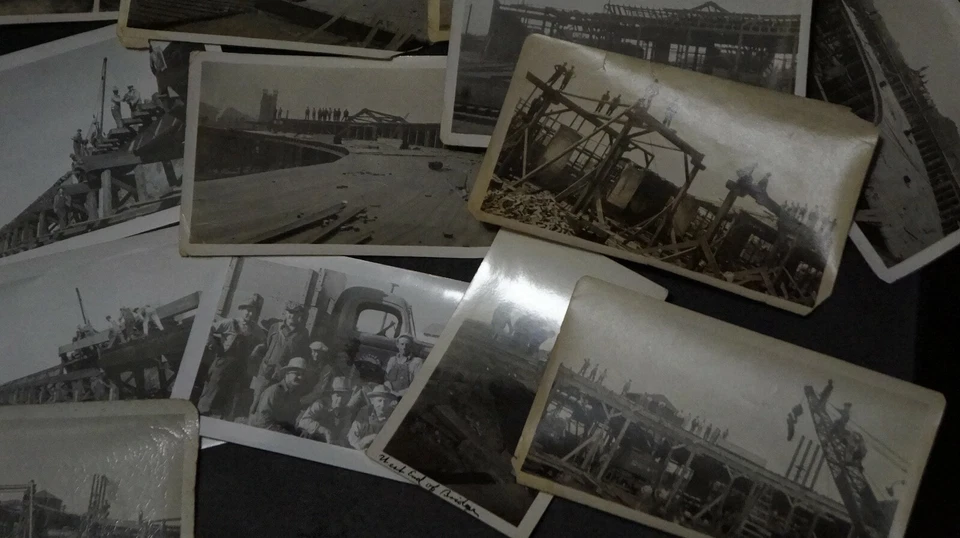 30 Антикварных и Винтажных Фотографий ЮЖНО-ТИХООКЕАНСКИХ ЖЕЛЕЗНОДОРОЖНЫХ СТРОИТЕЛЬНЫХ БРИГАД Укладка Рейки - Изображение 4 из 4