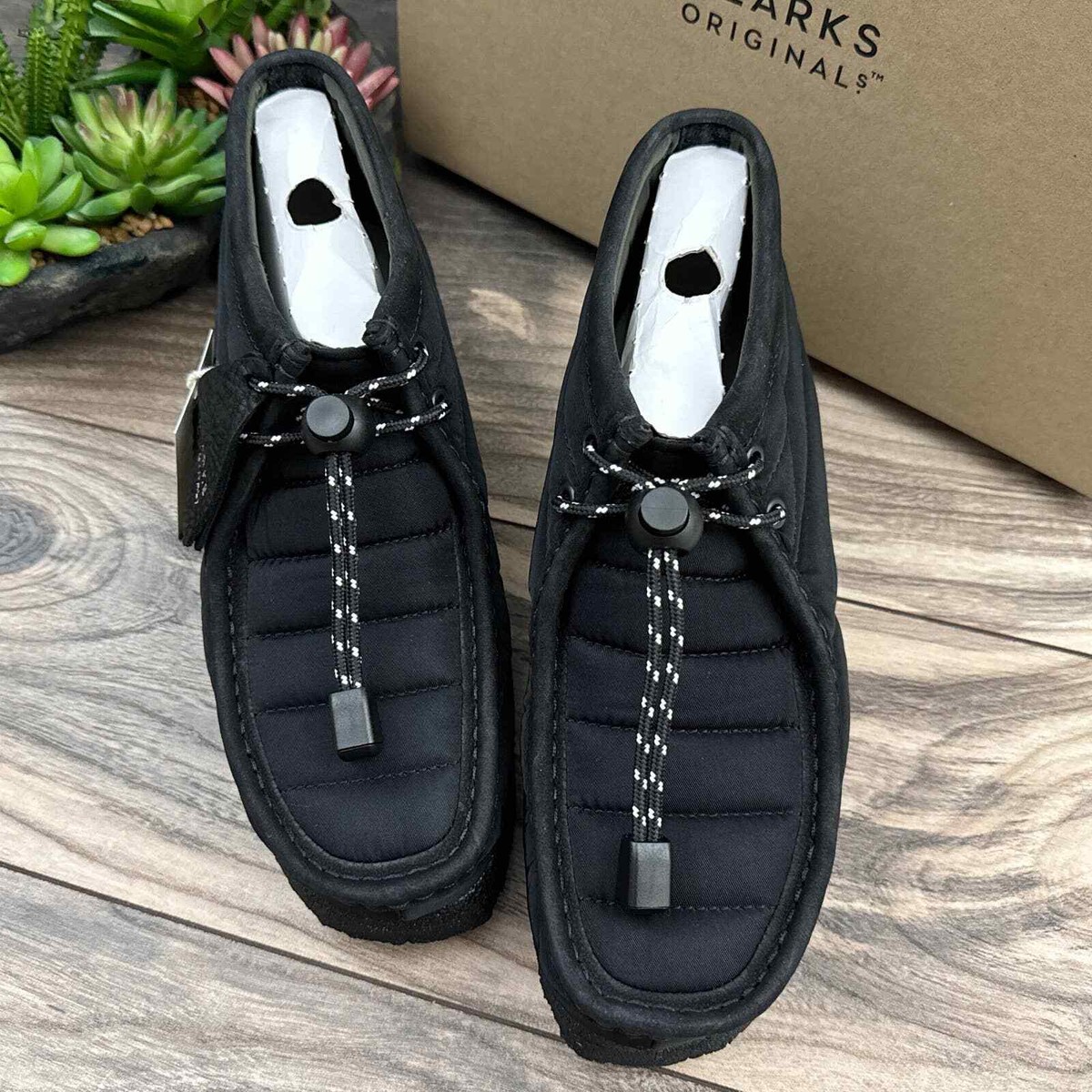 NIB Clarks Originals Wallabee 7.5M 38 Black Quilted Boots | eBay NIB Clarks Originals Wallabee 7.5M 38 Black Quilted Boots | eBay
