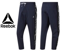 Image of Reebok Men’s ‘7/8 Jogger MYT’ Navy Track Sweatpants Pants Sports Bottoms