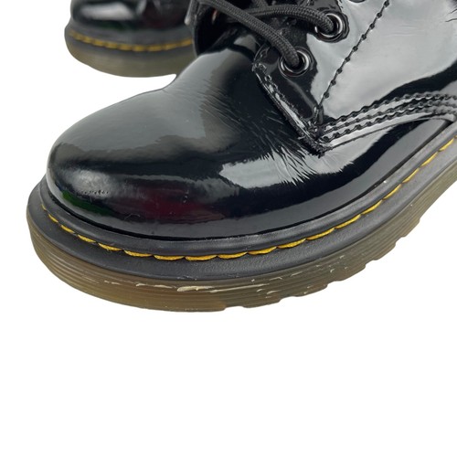 Dr. Doc Martens Mädchen Kinder Kampfstiefel schwarz Lackleder 1460 J Größe 12 US - Bild 10 von 14