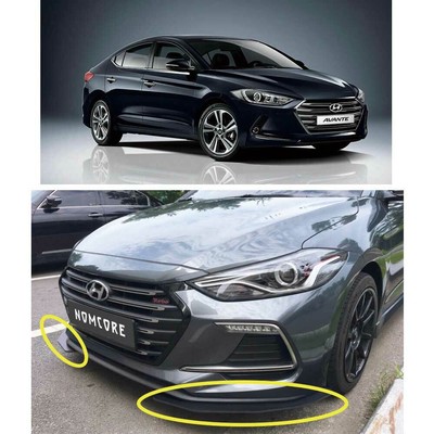  Front Lip Bumper Lower Body Kit 2d for 2017 Hyundai Avante AD