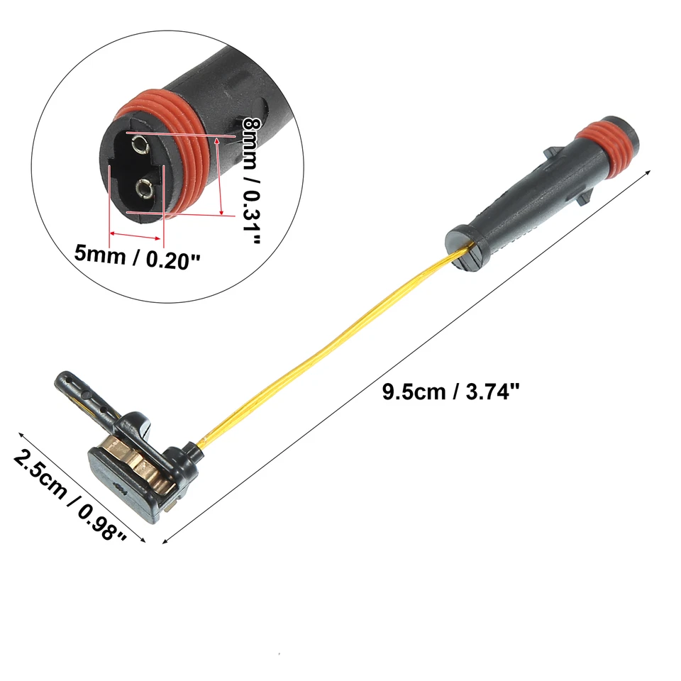 Pack of 4 2115401717 Front Rear Disc Break Pad Wear Sensor for Mercedes-Benz - Image 3 of 4