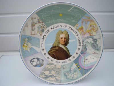 Wedgwood China Plate : Return of Halley's Comet 1985/1986 : Astronomy : England