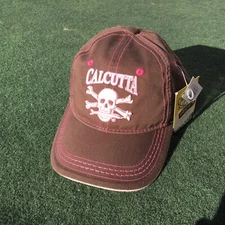 Calcutta The Reel Outdoors (NC) Cap Brown/Pink Adjustable Skull Ladies Fit NWT