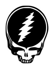 Grateful Dead Steal Your Face Decal 1 3.75"x5" Choose Color