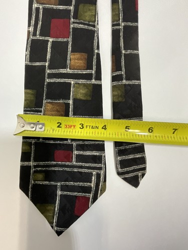 Robert Tallbot Studio Nordstrom Silk Tie Art Geometric Designer Print - Picture 10 of 16