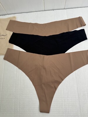 Emrin Seamless Women Underwear Thongs Set Of 3 Premium Lingerie Size L New