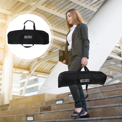 32 -key Melodica Bag Thickened Accordion Holder Zipper Harmonica Bag (Black) - 第 1/12 張圖片