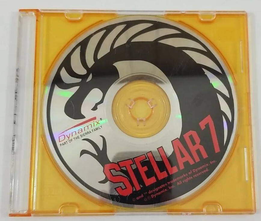 Stellar 7 PC CD Game by Dynamix - Sierra 1990 Disc Only