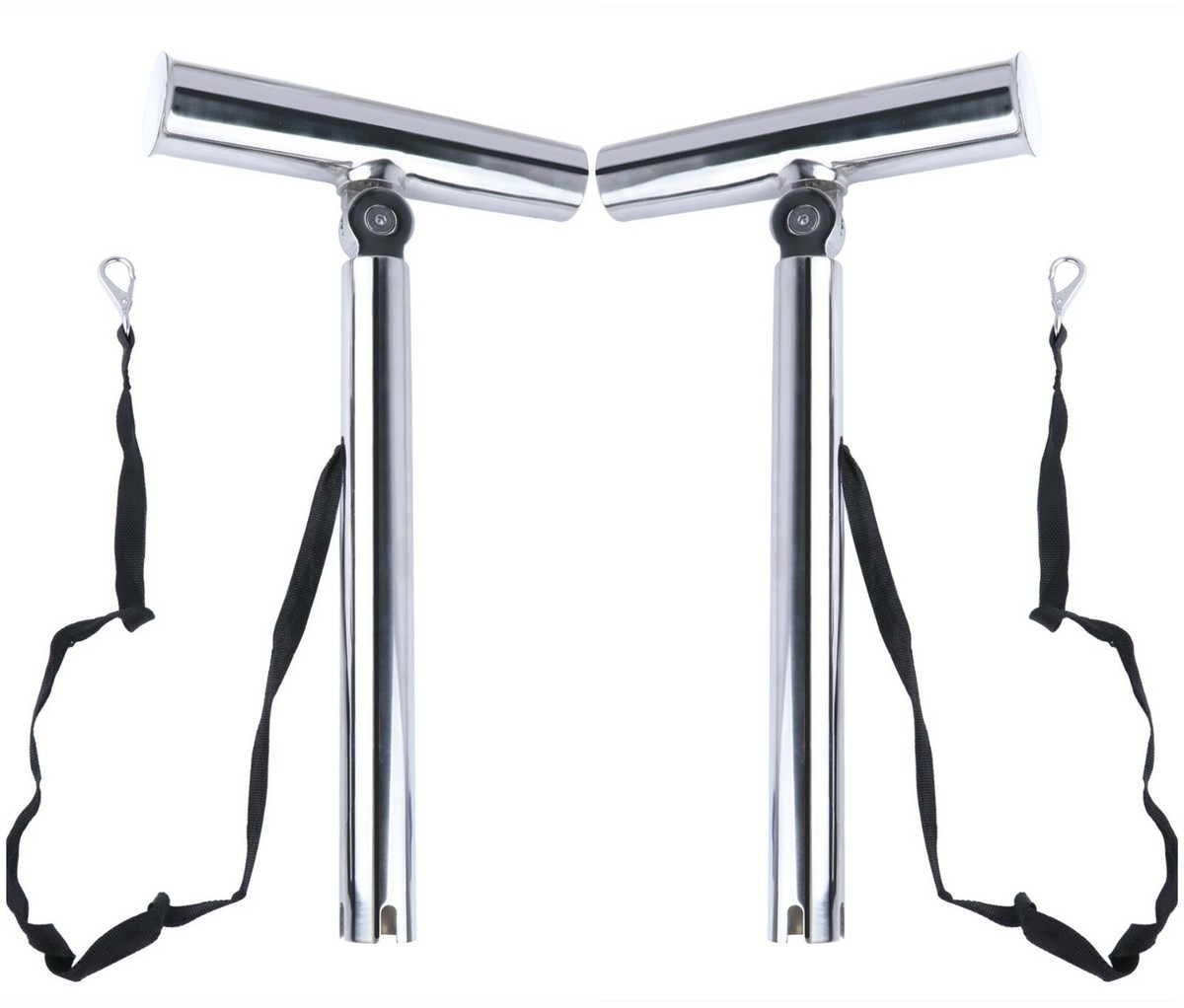 2 Pack Stainless Steel Fishing Rod Holder Outrigger Plug-in Marine Boat Yacht
