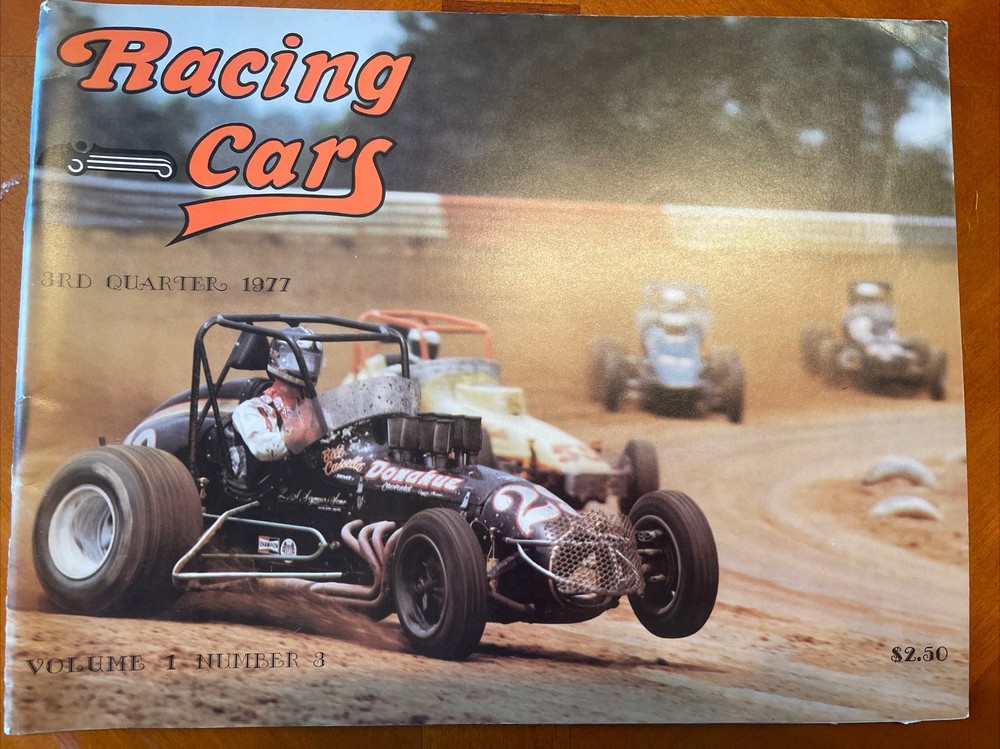 1977 Racing Cars Magazine, Bill Cassella Dirt Car Cover