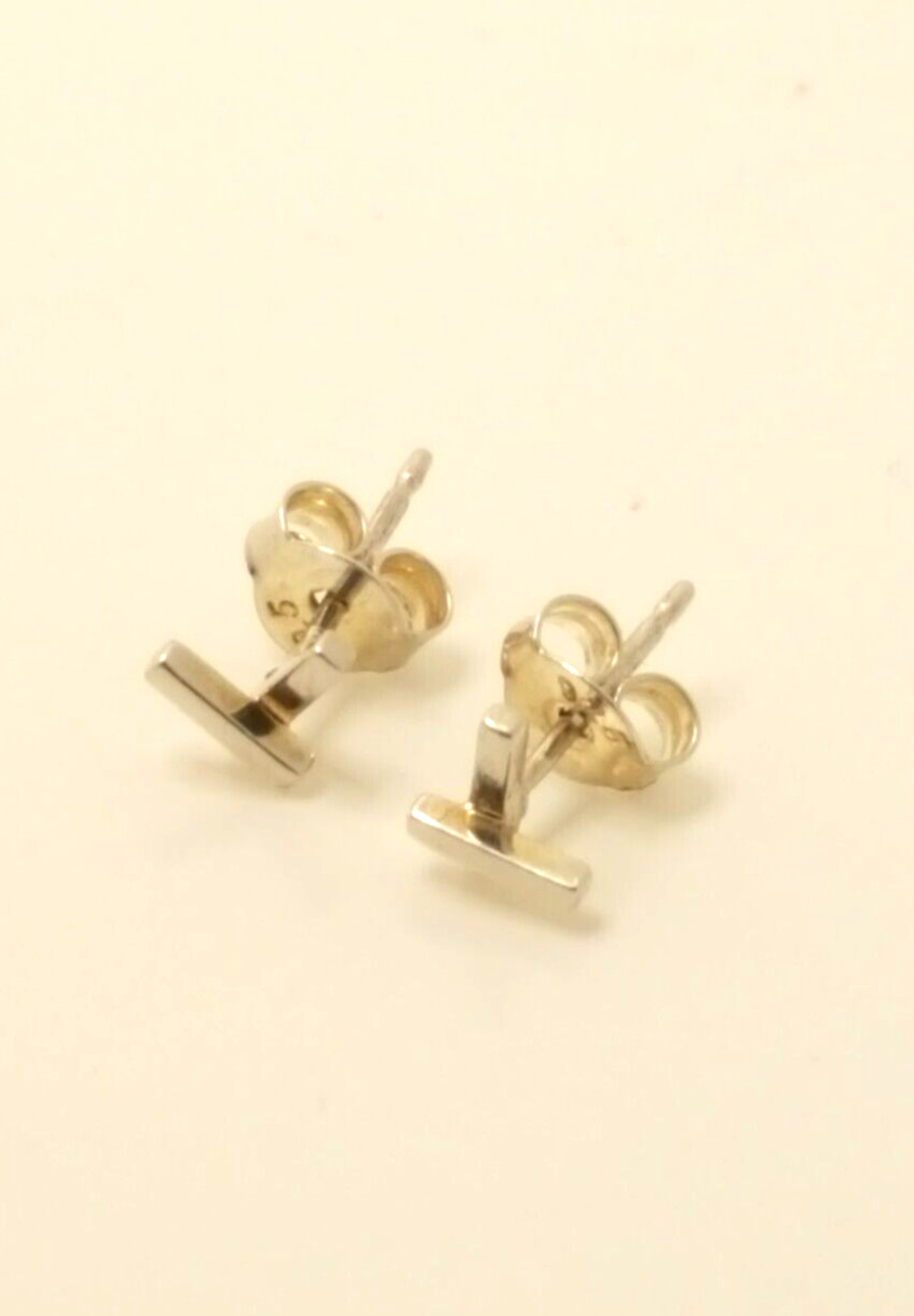 Gorgeous Solid Artistic Cross Stud Earrings 925 S… - image 11