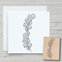 Stempel Eukalyptus - Motivstempel Holzstempel Scrapbooking Karten Heilkraut