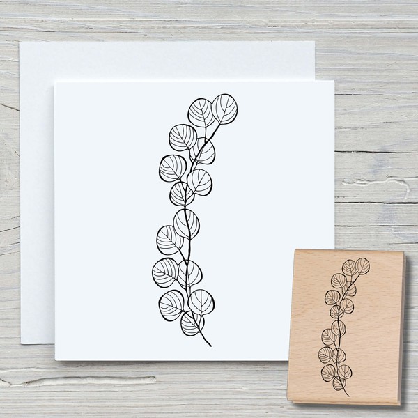 Stempel Eukalyptus - Motivstempel Holzstempel Scrapbooking Karten Heilkraut-image