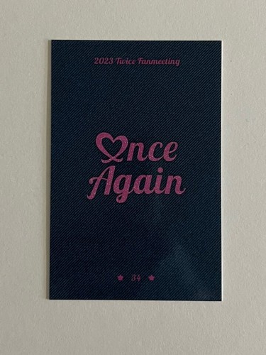TWICE 8th Anniversary Fan Meeting ONCE AGAIN MD Trading Card Photocard + Benefit - Picture 132 of 160