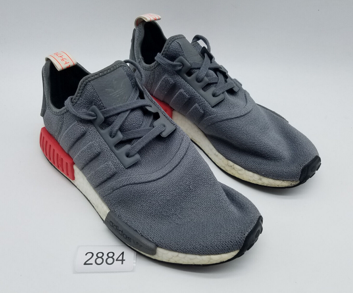 Adidas NMD R1 Men's Size Running Shoes Gray Red