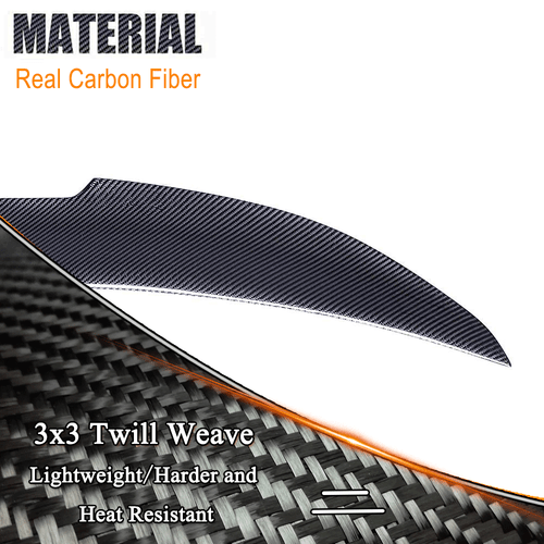 Für BMW 3er E90 320i 325i 330i M3 05-12 Carbon Heckspoiler Flügel Spoiler Lippe - Picture 9 of 15