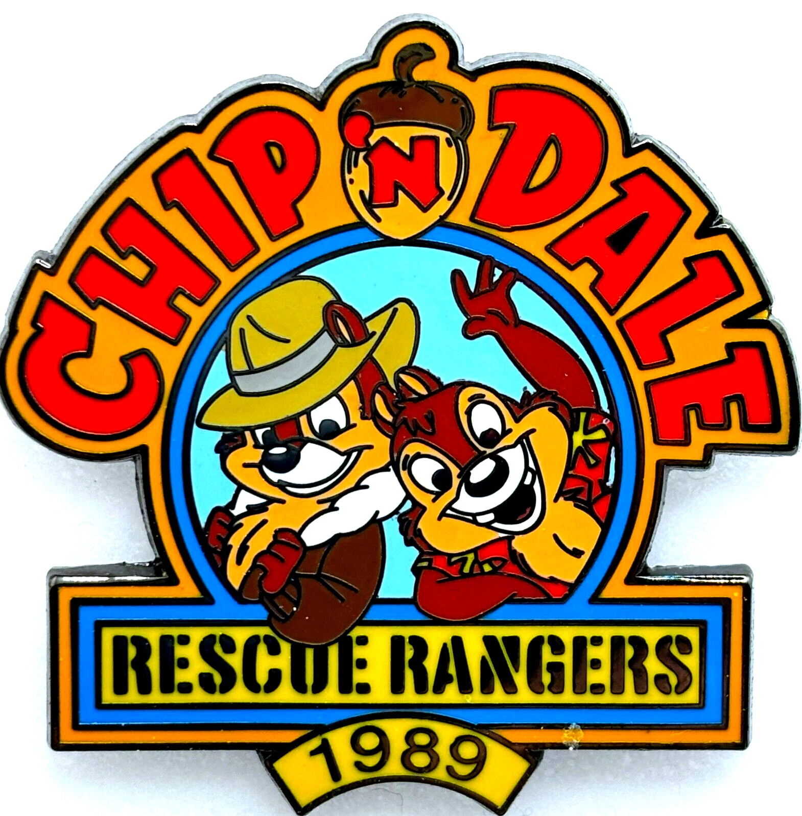 DISNEY Countdown to the Millennium Trading Pin CHIP & DALE RESCUE RANGERS Loose