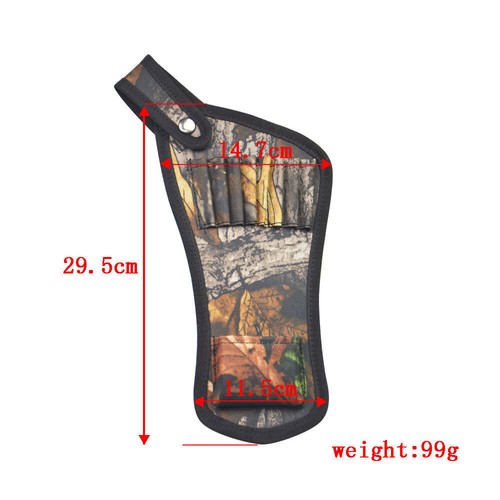 Crossbow Arrow Quiver Bag 8 Holes Pouch Holder Waist Hip Belt Portable Hunting~ - Picture 4 of 12