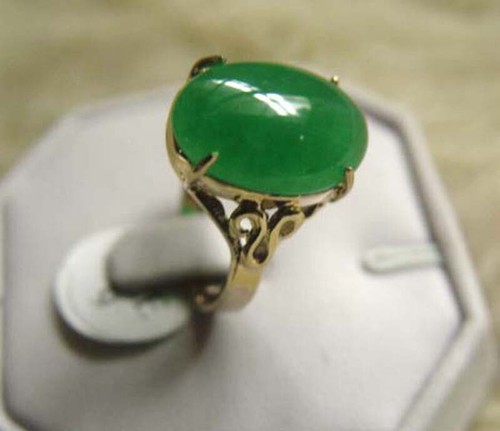 Women Ring 18K Gold Plated Jade Jewelry Ladies Accessories Party Earring Gift - Picture 10 of 24
