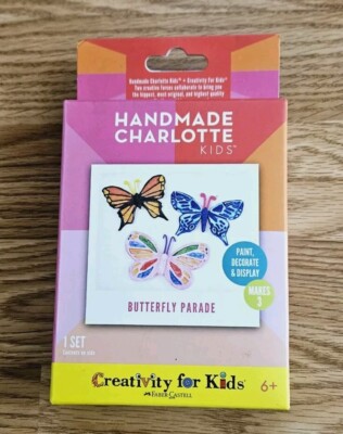 Handmade Charlotte Kids Butterfly DIY Craft Set Paint Decorative Makes 3 Ages 6+
