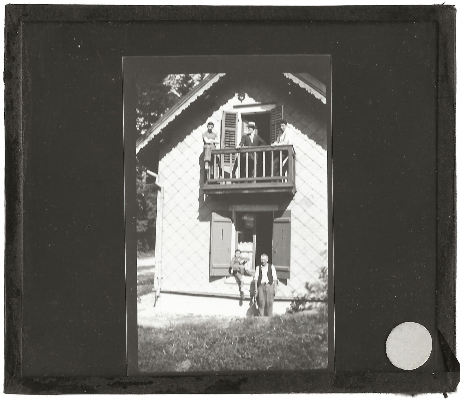 Casa De Campaña, Personajes, Foto Placa De Cristal, Positivo 8 , 5x10 CM