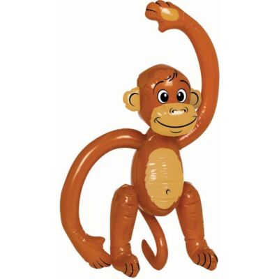 12 Aufblasbare Affen 58cm Kinder Spielzeug Geburtstag Geschenk Party Tasche Füller Hawaii Deko
