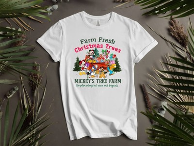 T-Shirt Mickey's Tree Farm Weihnachten Männer Frauen Unisex T-Shirt I160