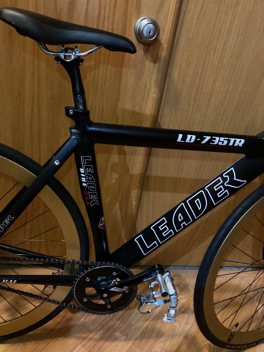 🔥RARE🔥 LEADER 735TR Track bicycle NICE Fyxation BIKE. All original Carbon Fork