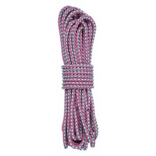 11 Yard Leather Cord, 5.5mm Round Braided Leather Strips, Sky Blue Rose Red