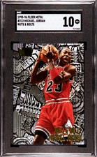 1995 Fleer Metal Michael Jordan #212 Nuts & Bolts SGC 10