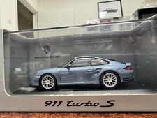 RARE! 1/43 Minichamps Porsche 911(997) Turbo S Blue Dealer Box