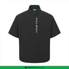 Genuine Malbon Golf Performance Short Sleeve Anorak BLACK MAN 