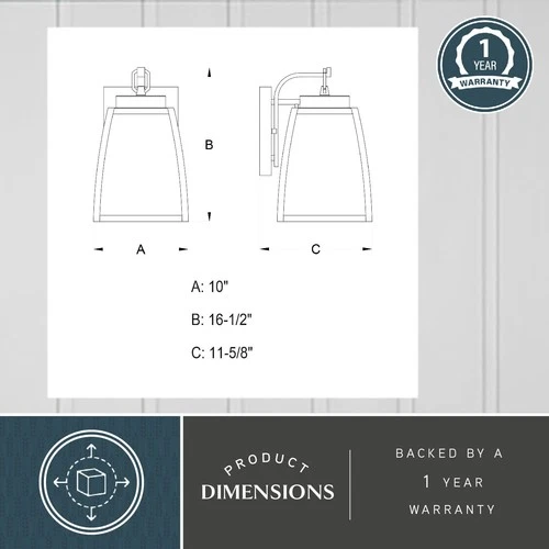 Vaxcel Lighting T0208 Granville 3 Light Outdoor Wall Sconce - Bronze - Picture 5 of 6