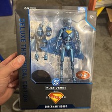 McFarlane DC Multiverse Deluxe Theatrical Edition  Superman Robot Box Damage