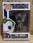 Funko Pop The Joker Chrome # 53 Batman Arkham Asylum Vinyl Figure + Protector
