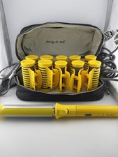 Drybar Hot Rollers Set with Clips and Carrying Case 3 Day Bender Curling Iron