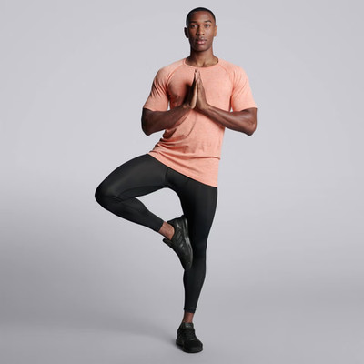 Human Performance Engineering (HPE) Male Cross X Seamless T-Shirt Coral (Large)
