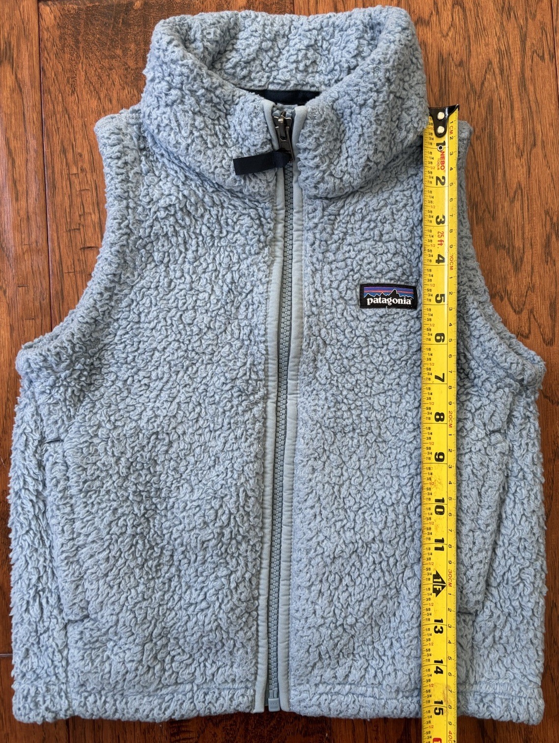 Patagonia Girls Los Gatos Fleece Vest Kids Girls Size XS 5-6 Berlin Light Blue thumbnail 4