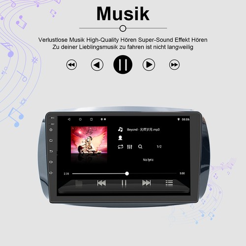 8+128G Android 13 Autoradio Navi GPS für Mercedes Benz Smart Fortwo Forfour 453 - Bild 8 von 16