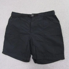 Eddie Bauer Mens Ripstop Tech Shorts 36 x 7 Black 100% Nylon Buckle