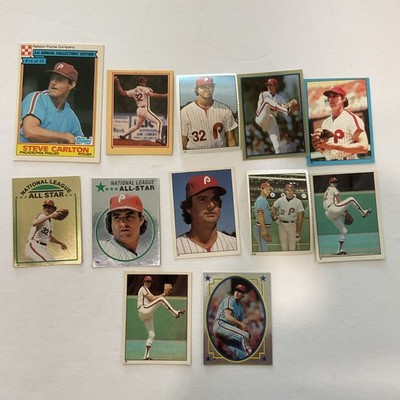 Lot of (12) Different STEVE CARLTON Baseball Cards HOF 1980 s Phillies  A6