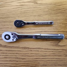 Craftsman 2pc 14 38 Polished Thin Profile Ratchets Cmmt86721 Cmmt86722